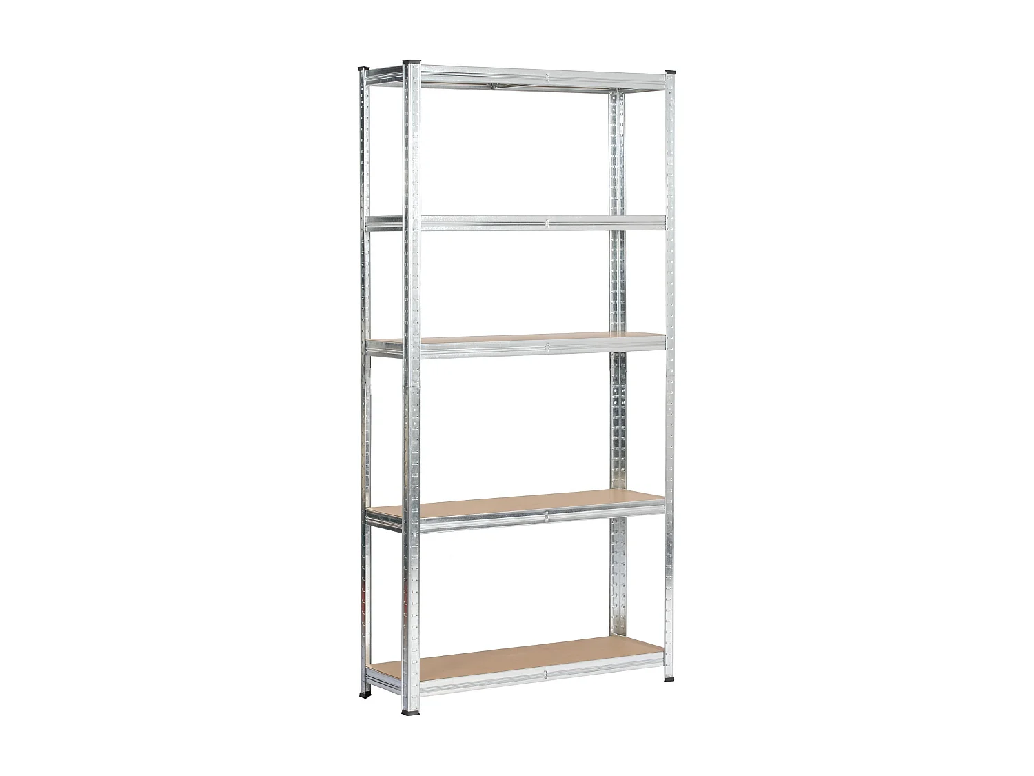 Dubbele Metalen Rekken 90x30x180 cm in Zilver – Staande Stalen/MDF Opbergrekken – 10 Planken – Zelfmontage – Max. 175 kg per Plank – Industriële Stijl