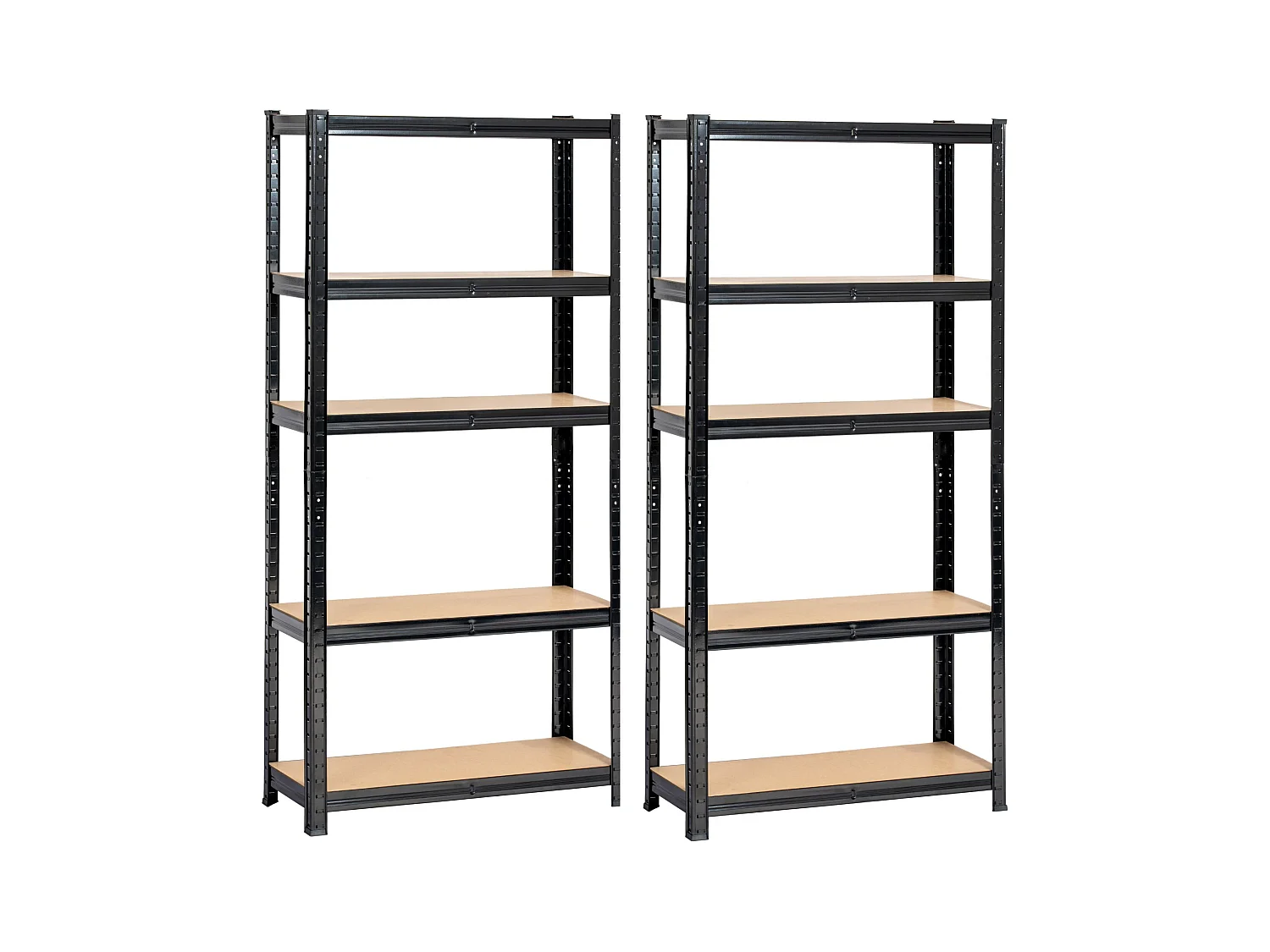 2x REGAŁ METALOWY 70x30x154 CZARNY