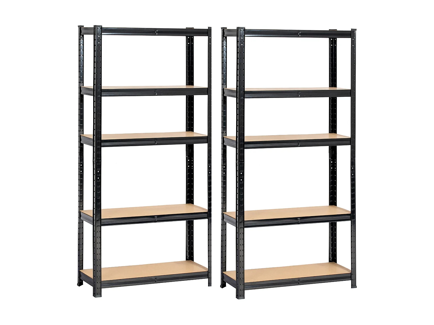 2x REGAŁ METALOWY 70x30x154 CZARNY