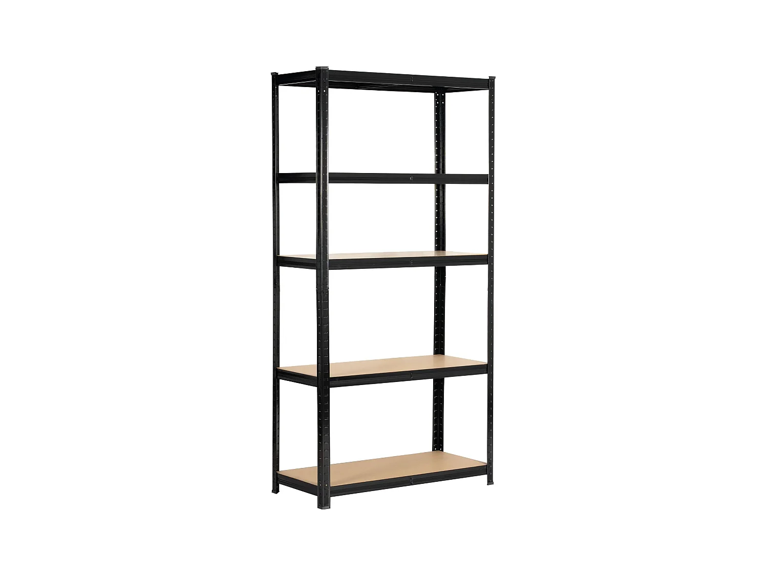 Étagère modulable 90 cm acier noirci charge maximale 875kg - L90xP40xH180 cm