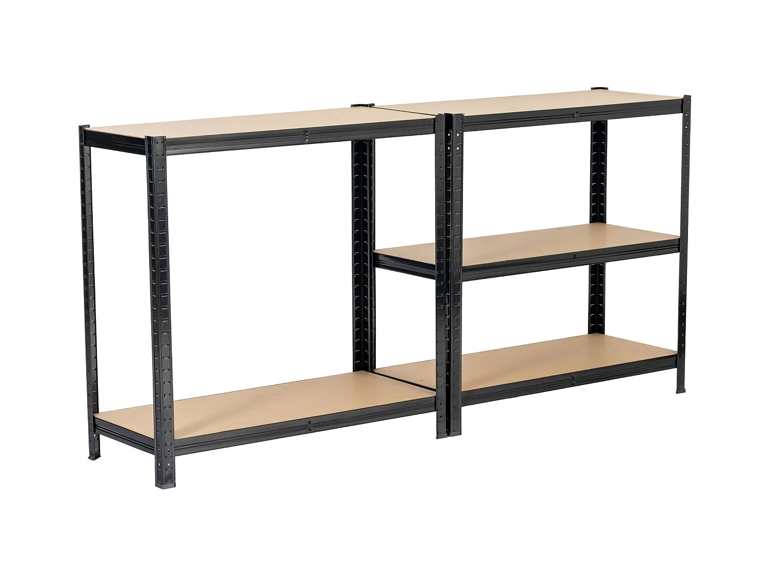 2x REGAŁ METALOWY 80x40x180 CZARNY