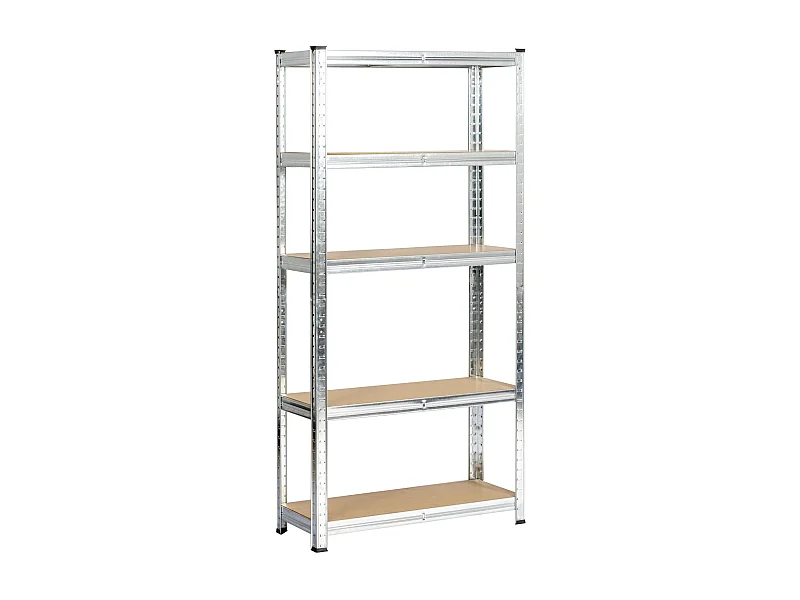 Étagère modulable 70 cm acier galvanisé charge maximale 875kg - L70xP30xH154 cm