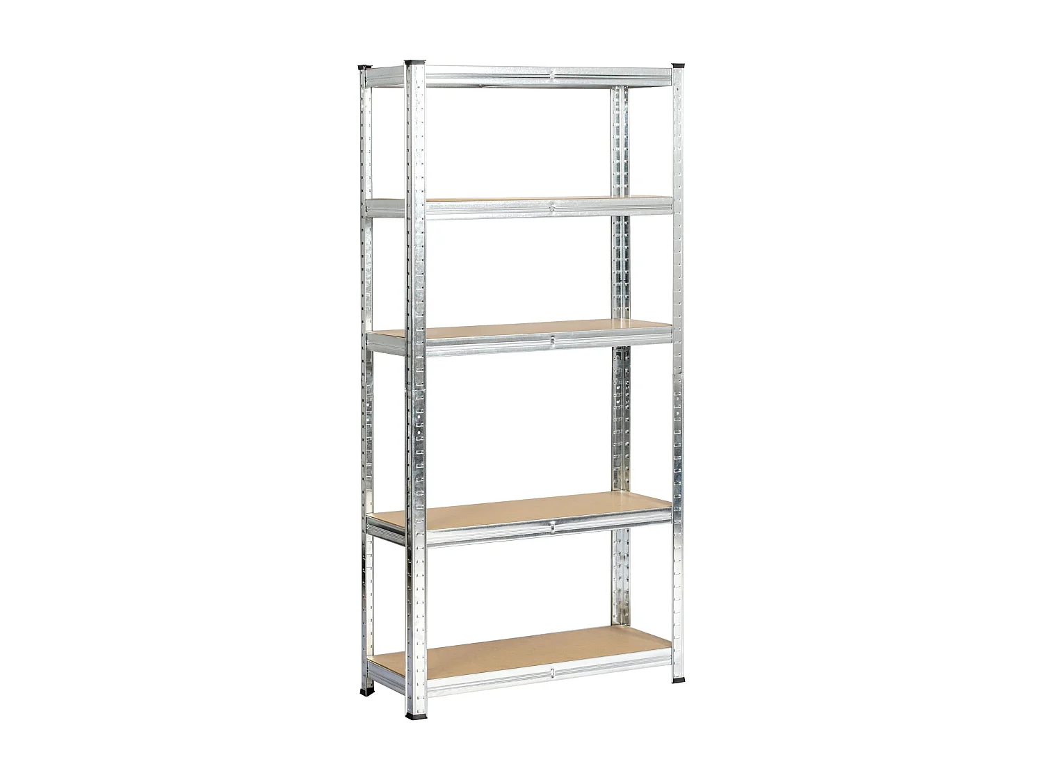 Étagère modulable 70 cm acier galvanisé charge maximale 875kg - L70xP30xH154 cm