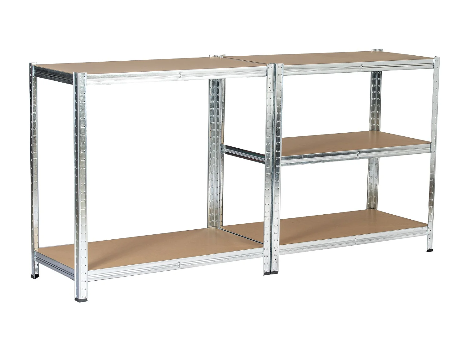 Étagère modulable 90 cm acier galvanisé charge maximale 875kg - L90xP30xH180 cm