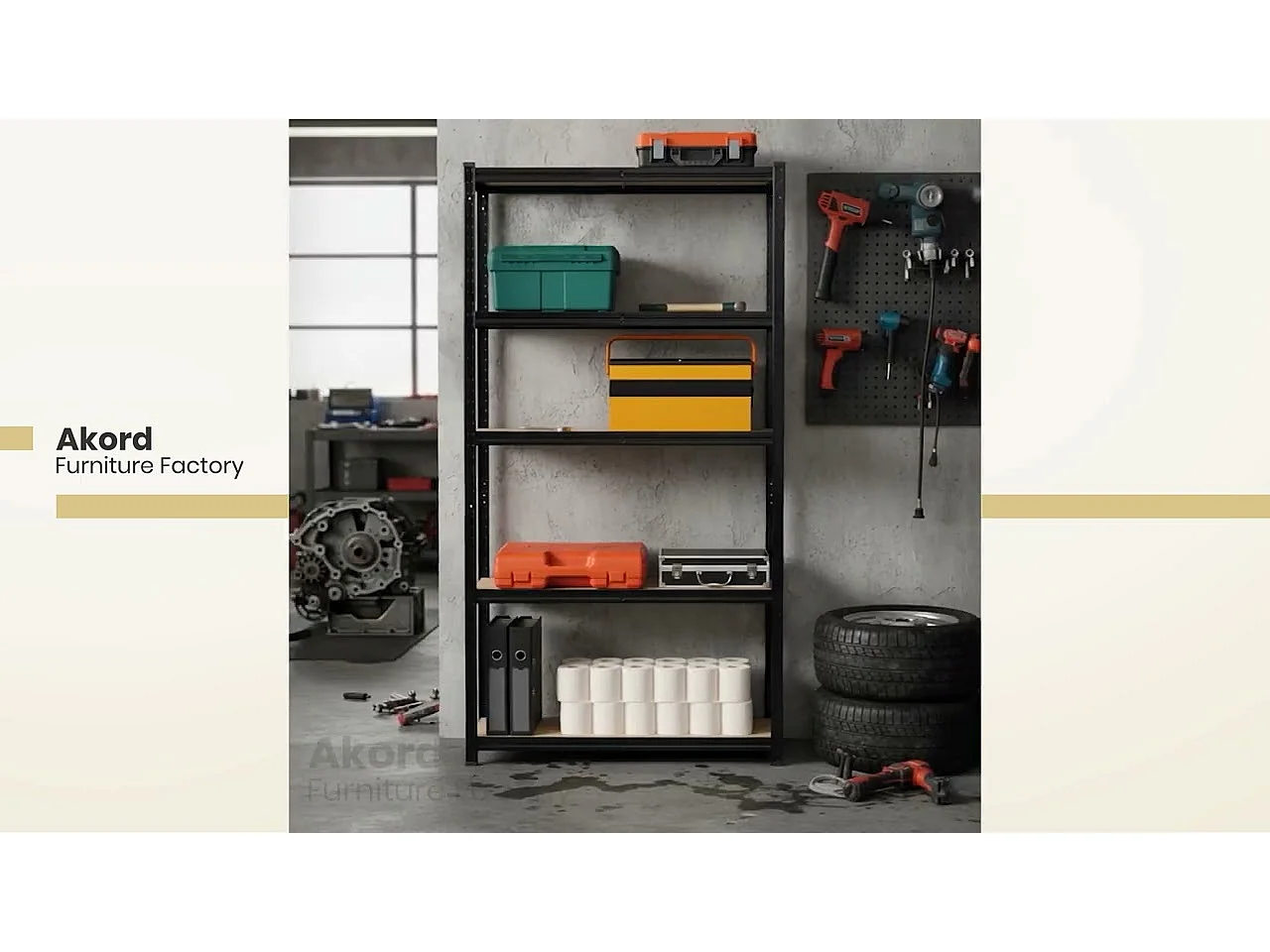 Étagère modulable 90 cm acier galvanisé charge maximale 875kg - L90xP30xH180 cm