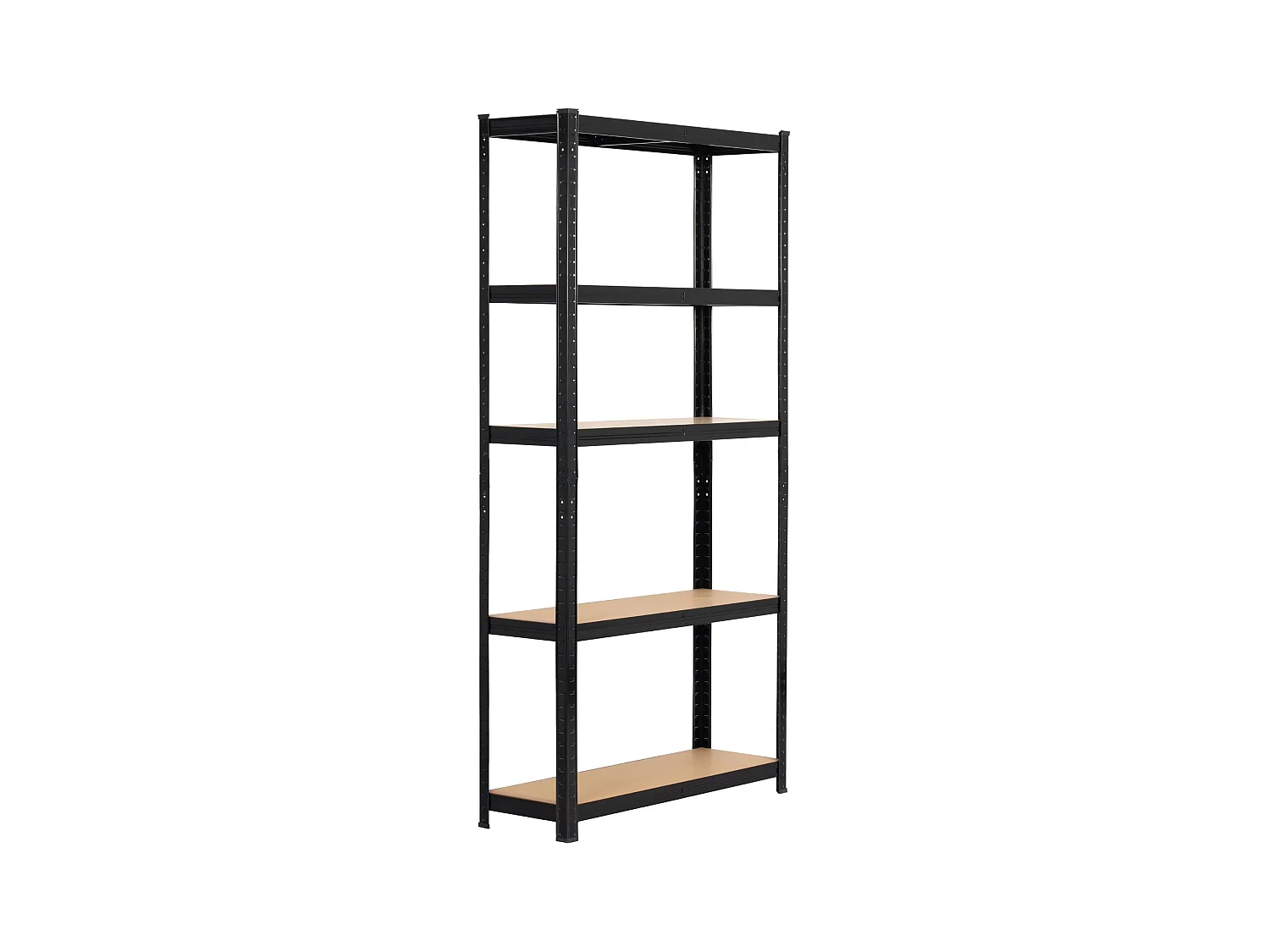 Étagère modulable 90 cm acier noirci charge maximale 875kg - L90xP30xH180 cm