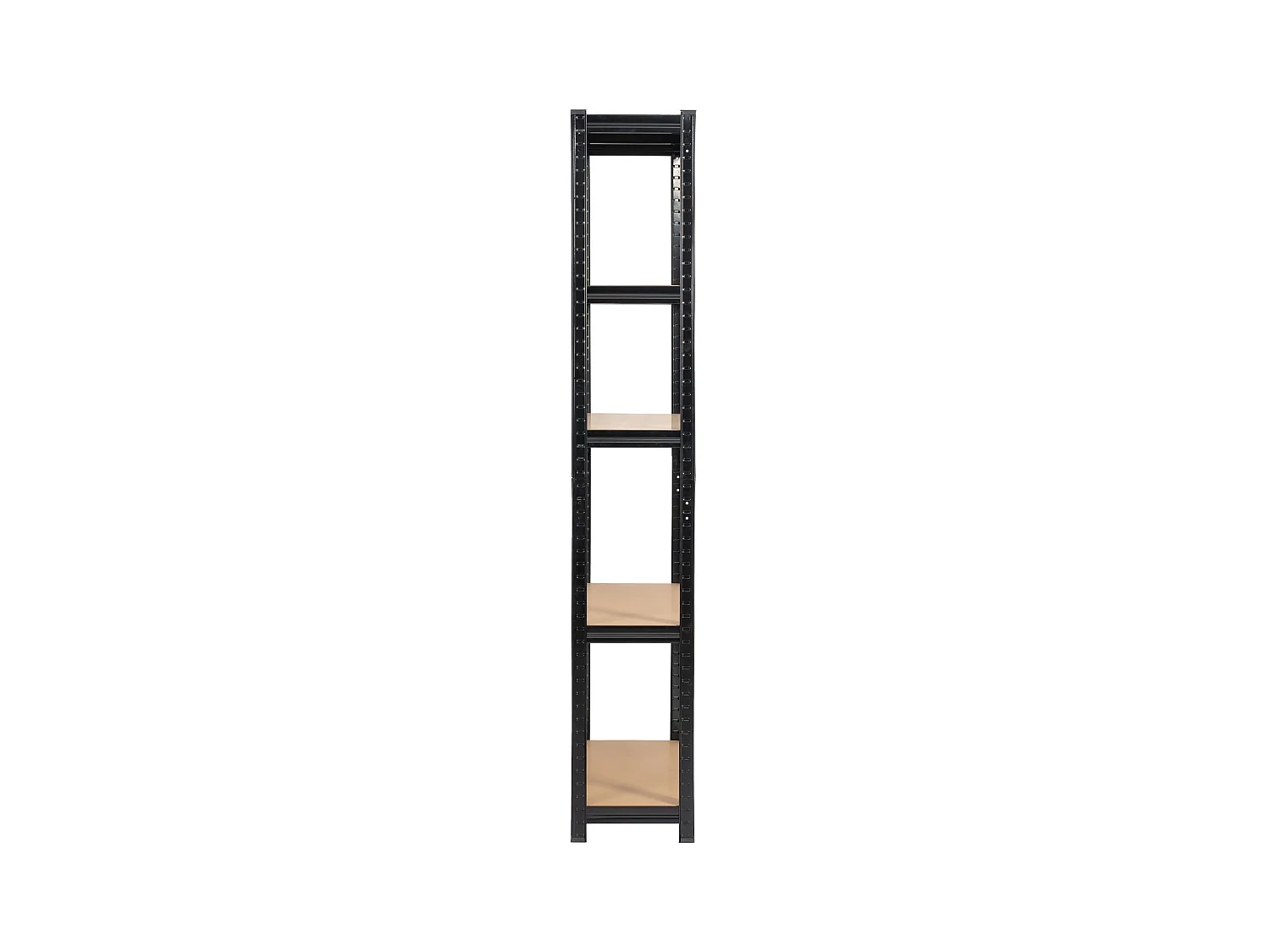 Étagère modulable 90 cm acier noirci charge maximale 875kg - L90xP30xH180 cm
