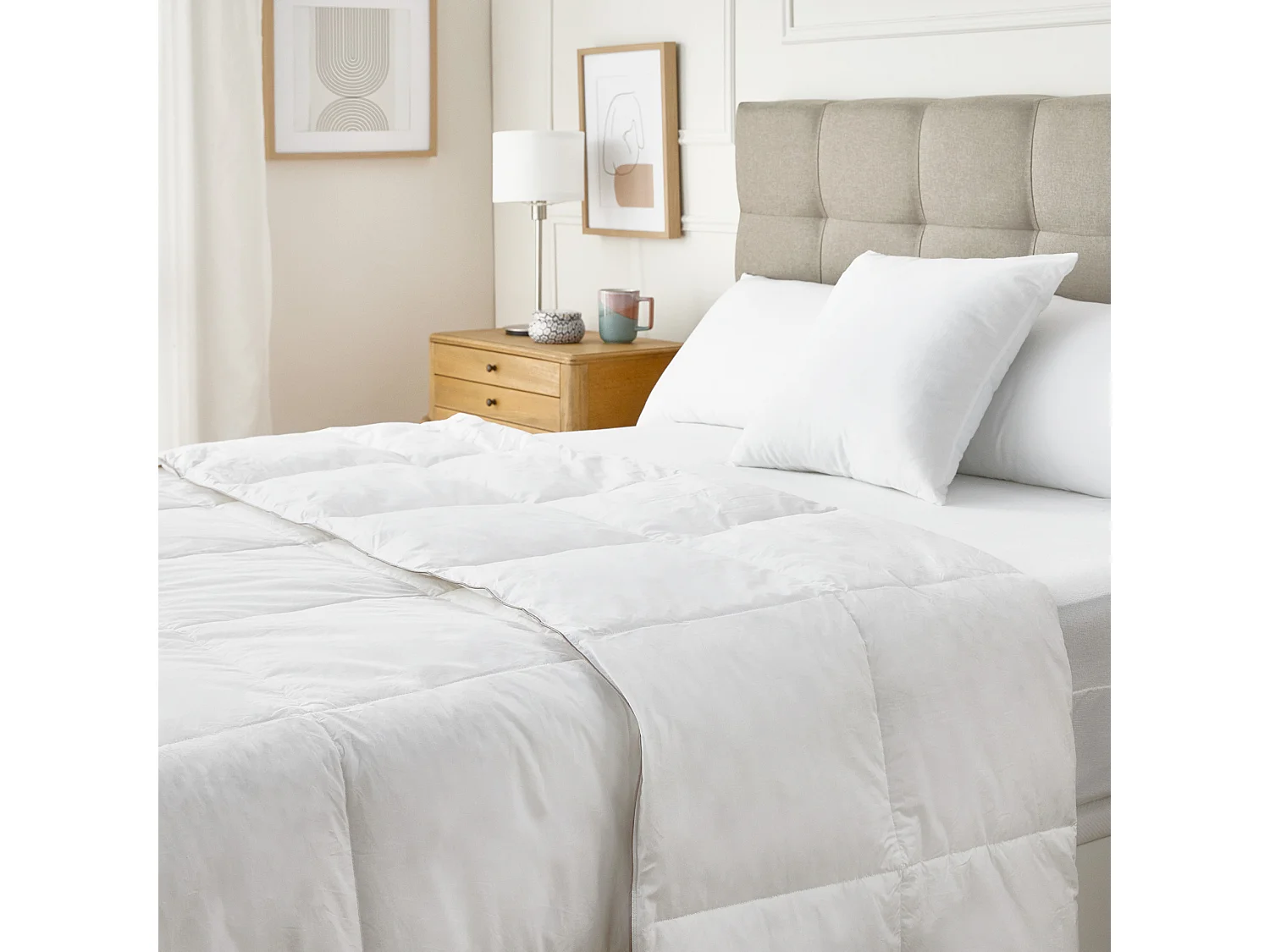 Couette nordique 85% duvet 250 gr/m² pour l'automne/hiver