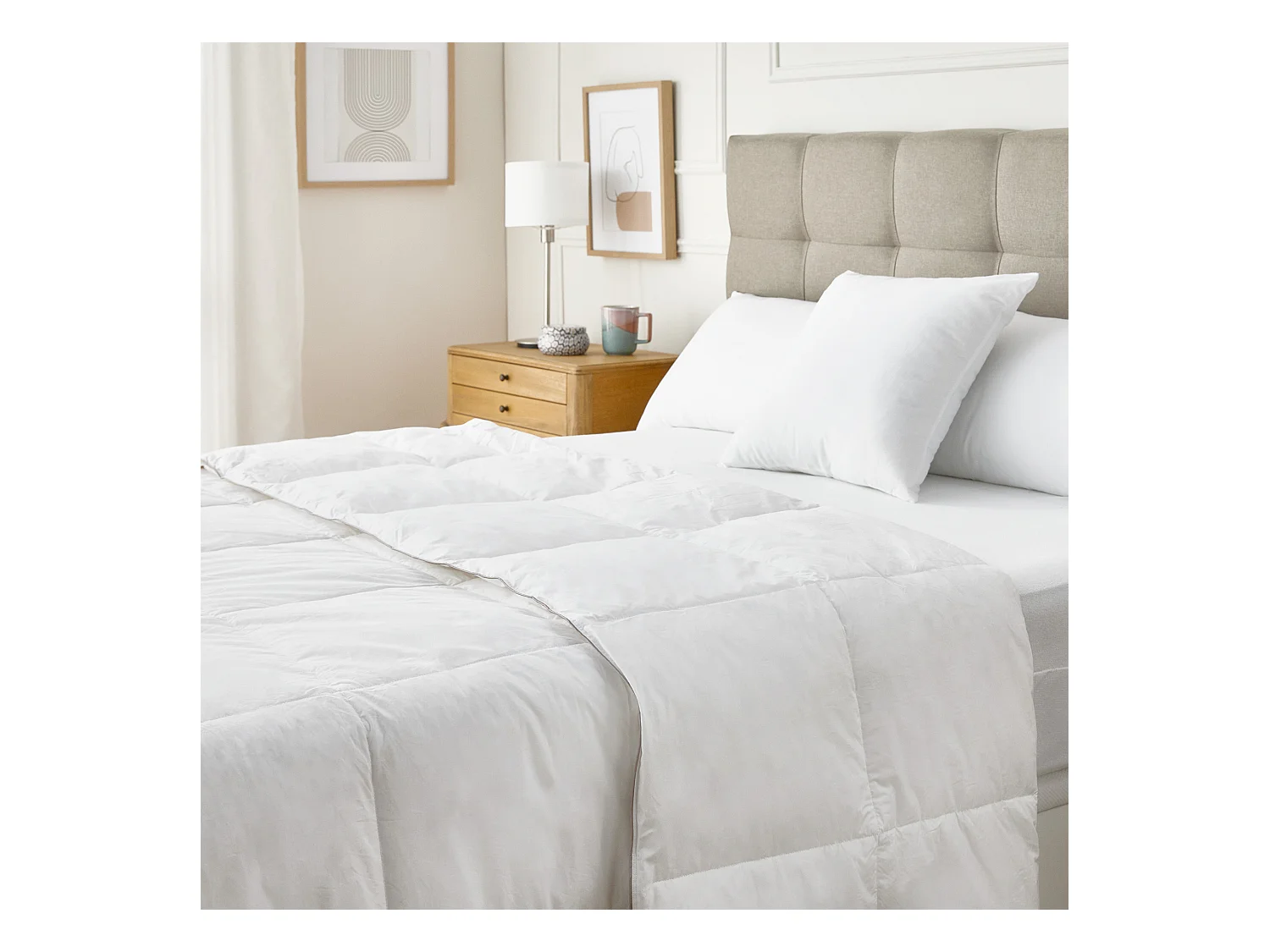 Couette nordique 85% duvet 250 gr/m² pour l'automne/hiver
