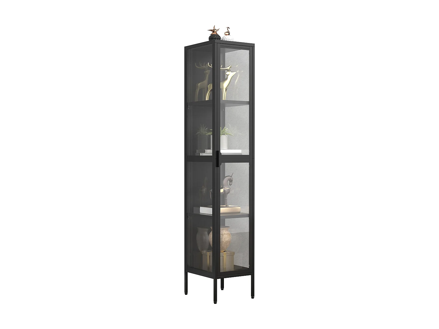 Stahl Glas Vitrine Schaukasten Floka XL