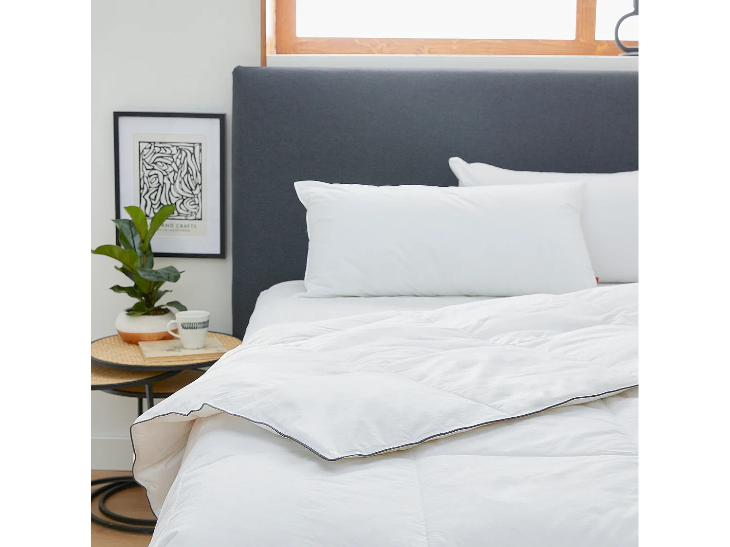 Couette 150 x 220 cm, 96 % duvet d’oie naturel, 220 g/m², PIKOLIN HOME