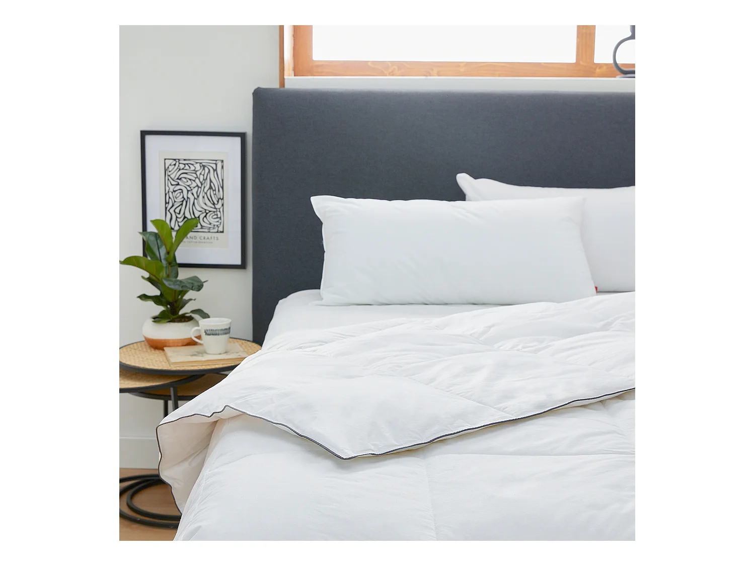 Dekbed van 96% dons 220 g voor de herfst/winter