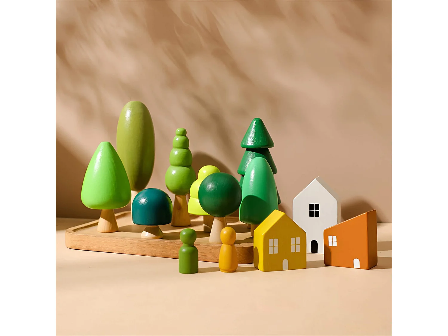 Gioco Set Foresta e Dinosauri per Bambini Rebecca Mobili Kunzea Dai 3 anni Legno Multicolore