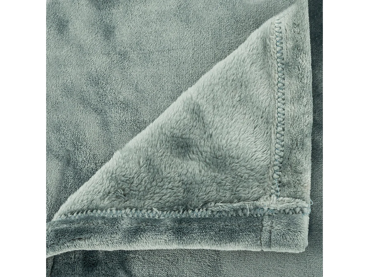 Plaid Flanelle Fourrure Bleu Clair 130 x 180 cm