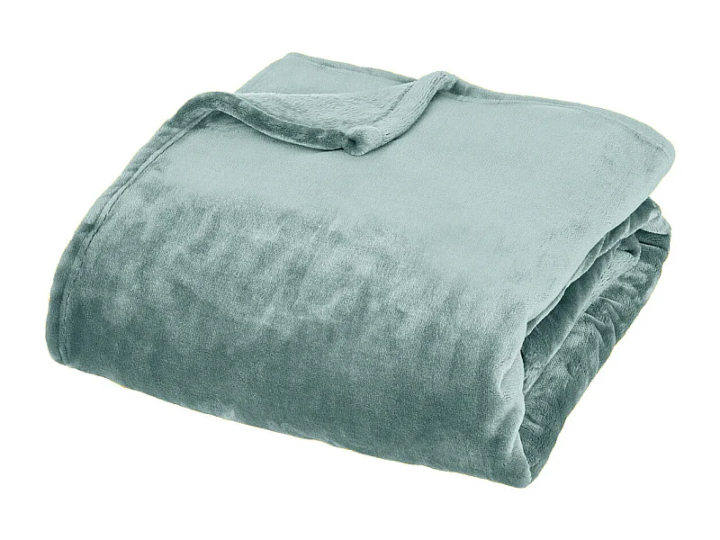 Plaid Flanelle Fourrure Bleu Clair 130 x 180 cm