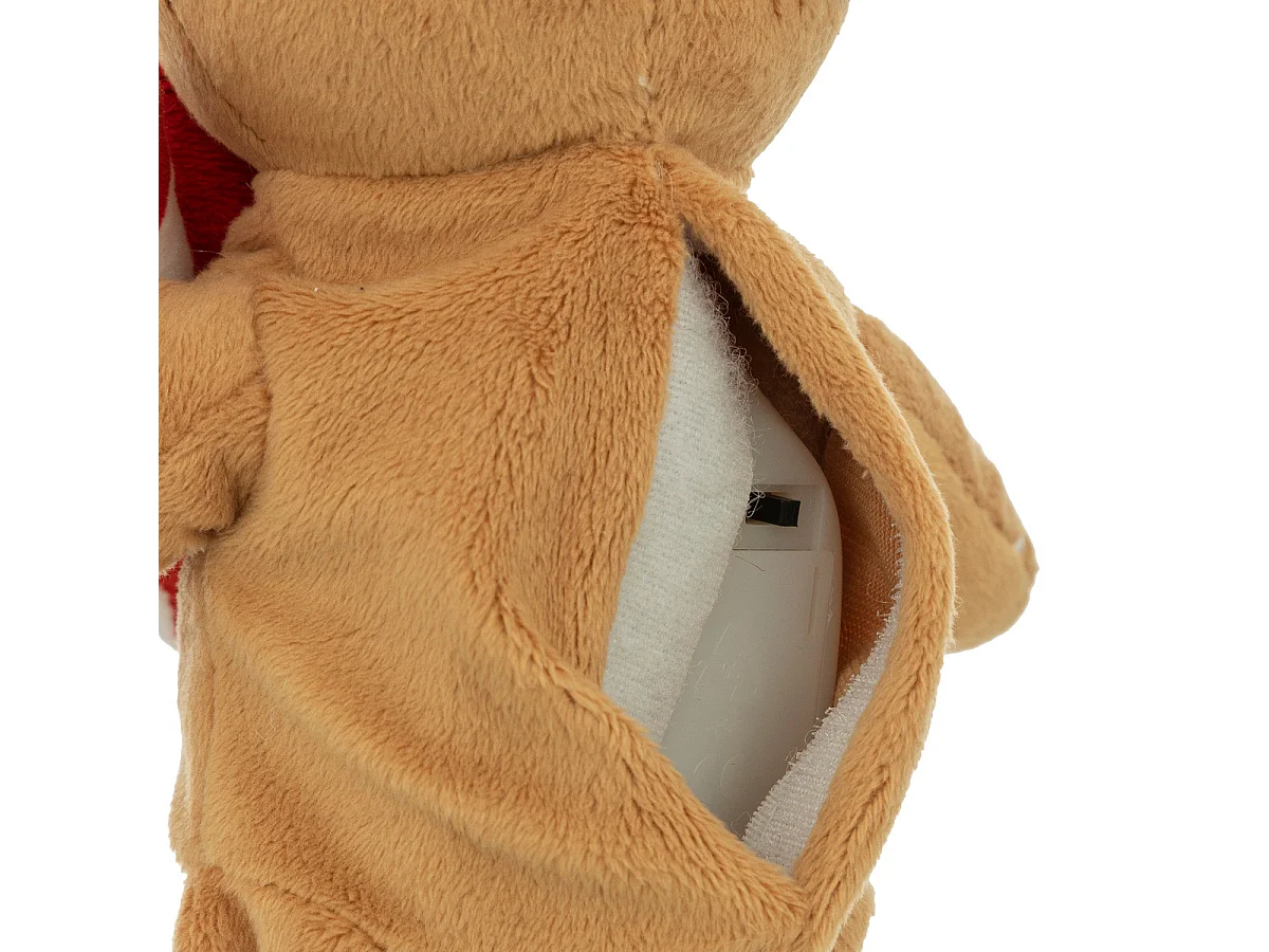 Automate de Noël Bonhomme Pain d'épice musical et animé H 20 cm