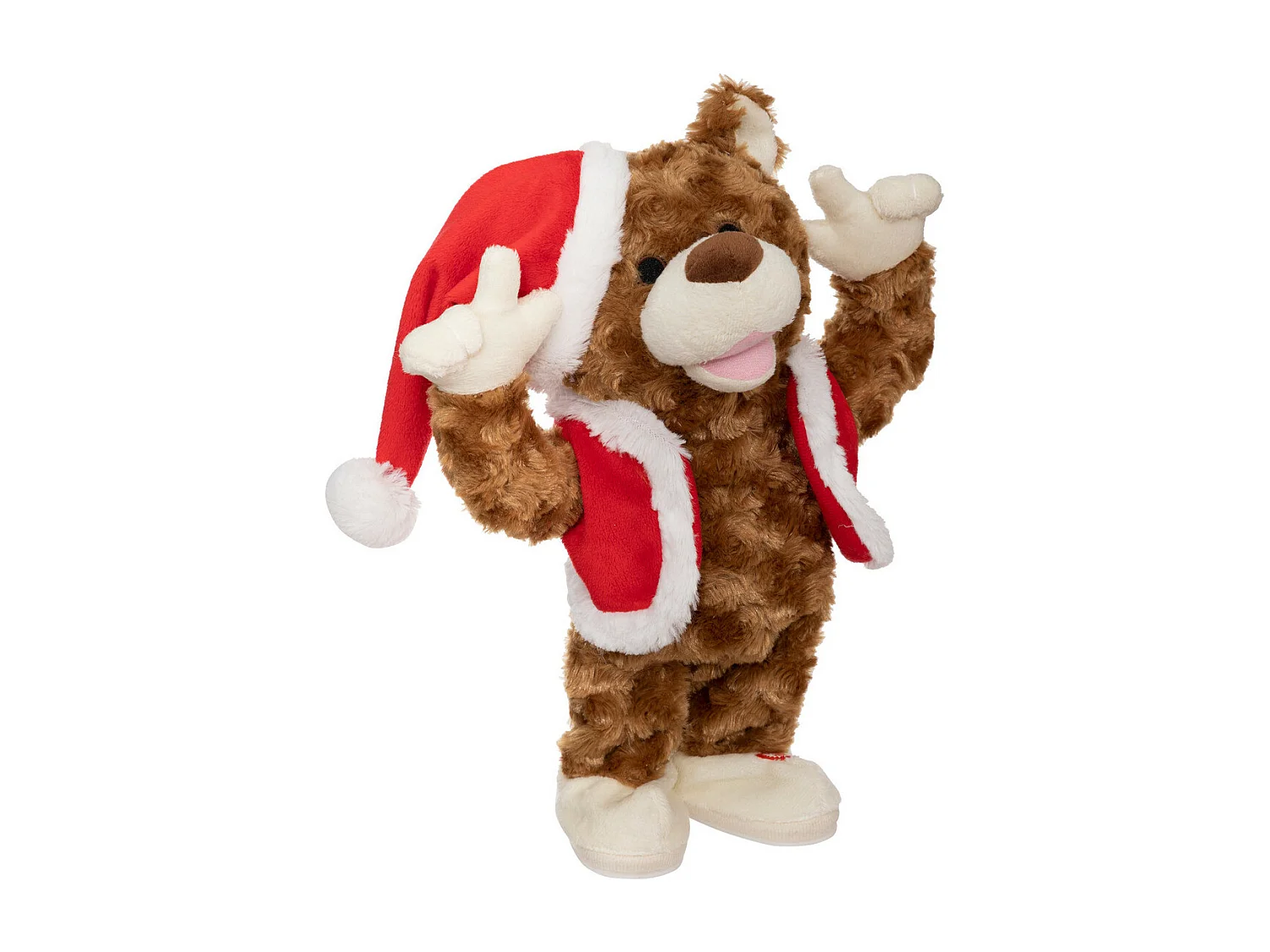 Automate de Noël Ours Fun musical et animé H 31 cm