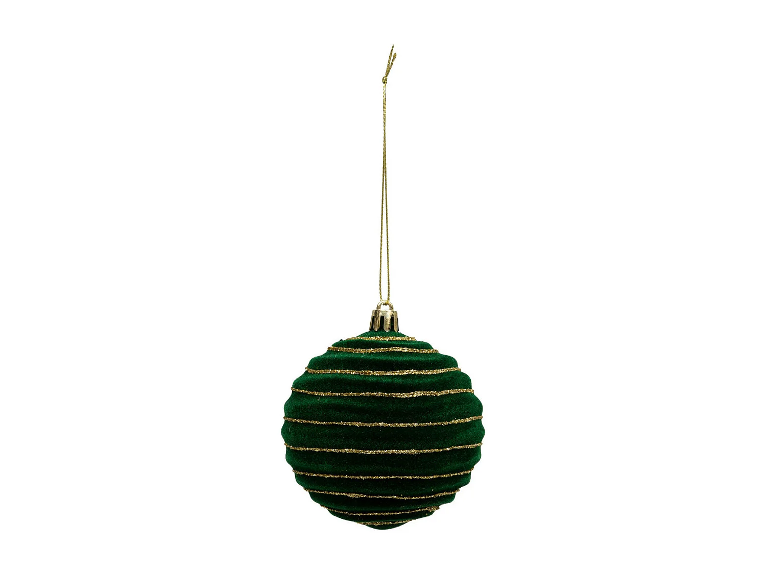 Déco de Sapin Coffret 9 Boules de Noël pailletées D 8 cm Rouge et Vert