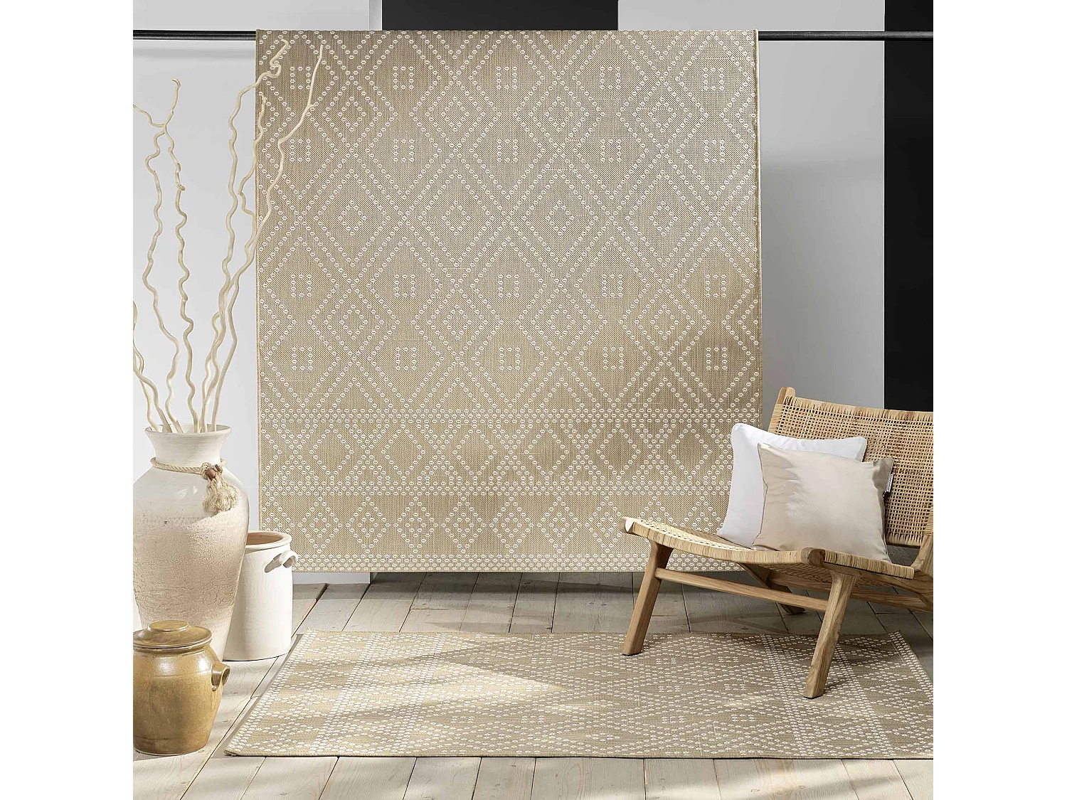 Tapis Déco "Tania" 120x170cm Naturel