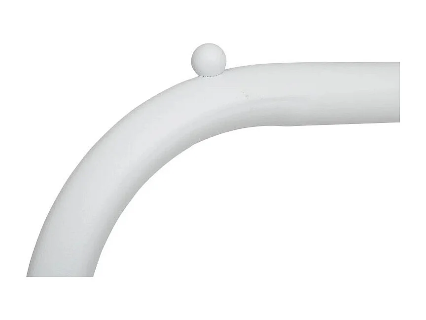 Portant à Vêtements en Métal "Patères" 160cm Blanc