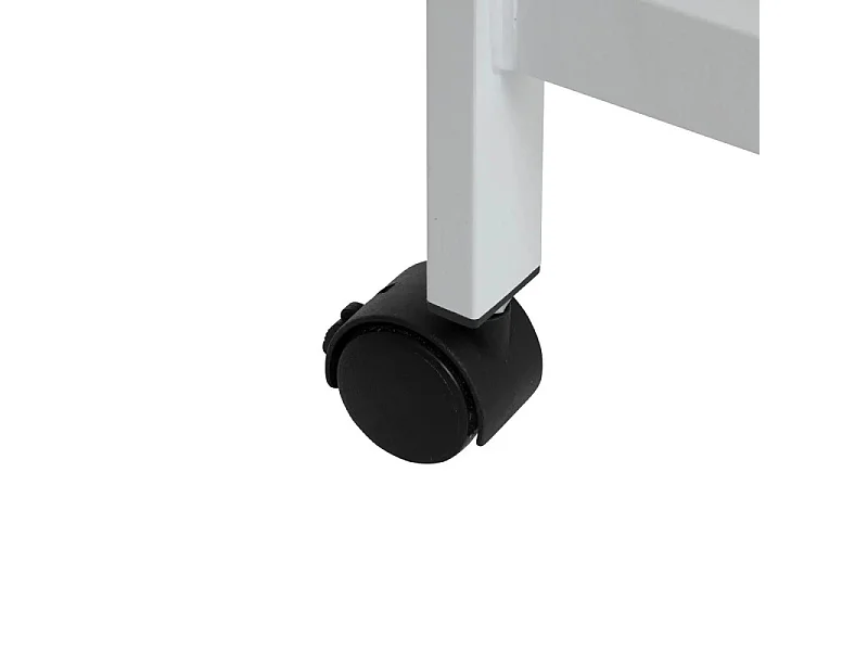 Portant à Vêtements en Métal "Patères" 160cm Blanc