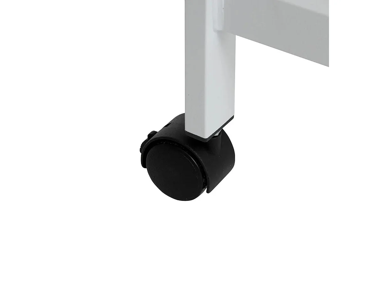 Portant à Vêtements en Métal "Patères" 160cm Blanc