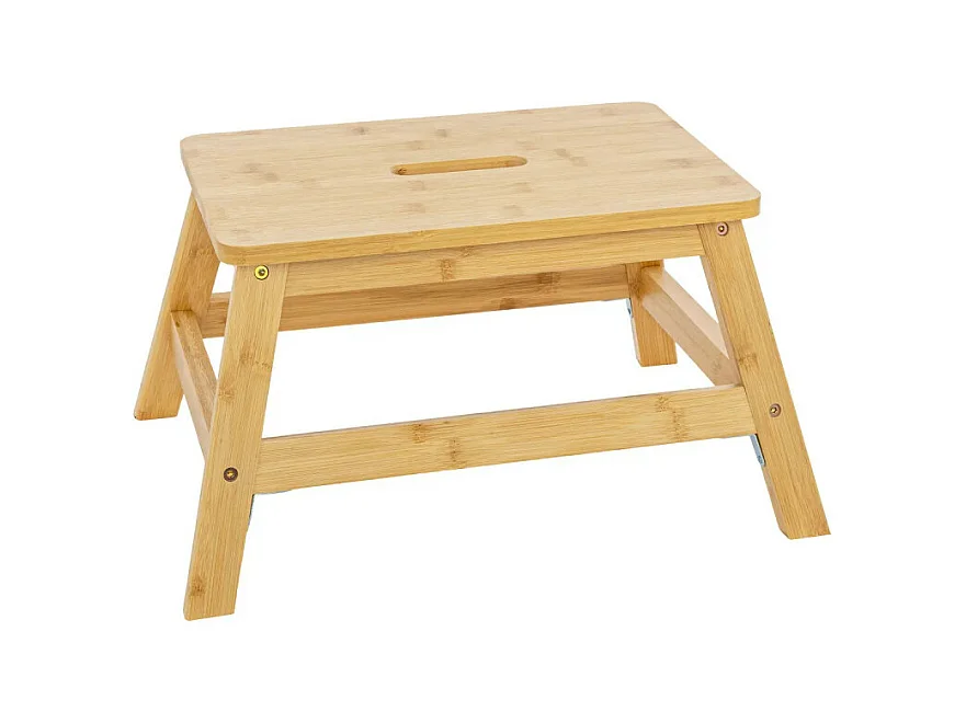Marchepied en Bambou "1 Marche" 38cm Naturel