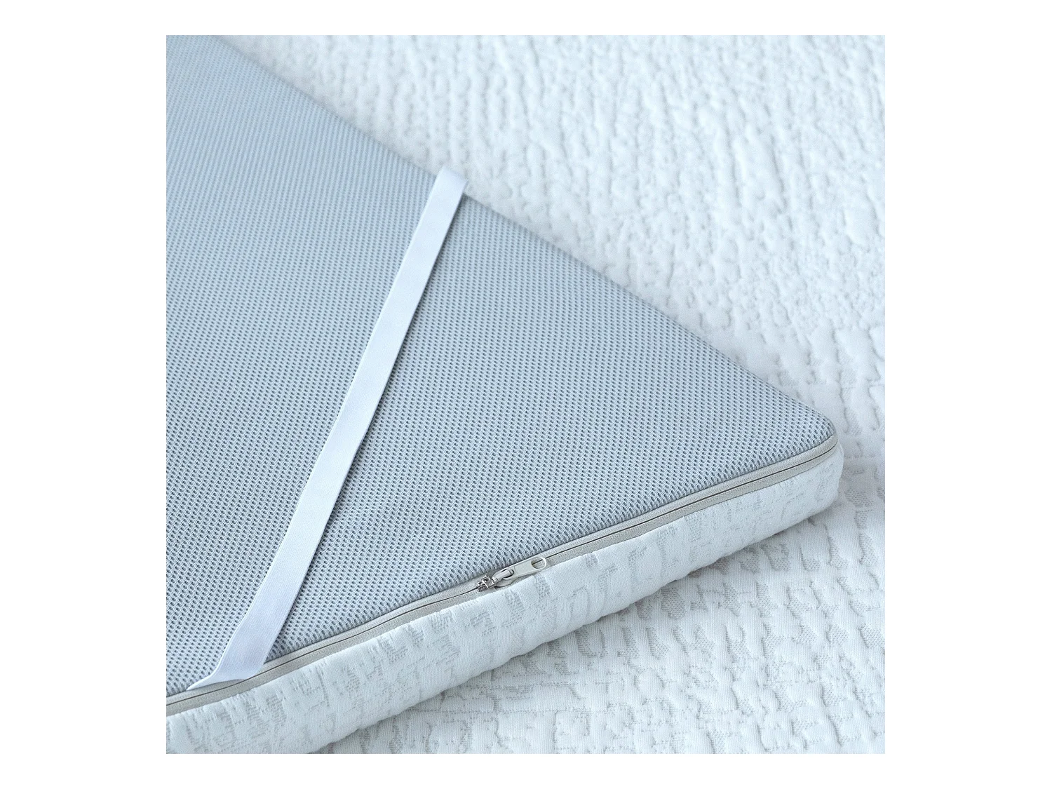 Surmatelas déhoussable Duo Latex + Mémoire de forme Dimensions - 80 x 200 cm