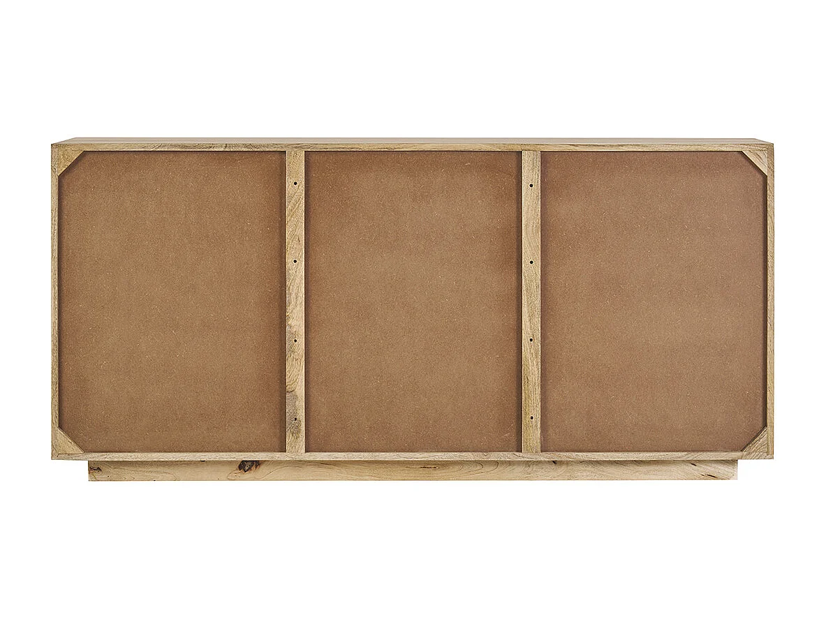 Aparador de madera maciza de mangos 3 puertas L160 cm MATCHA