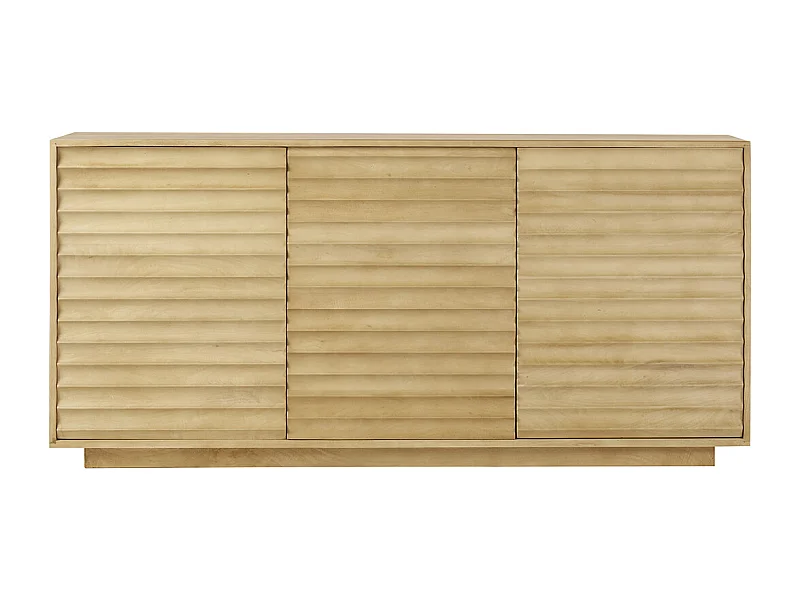 Aparador de madera maciza de mangos 3 puertas L160 cm MATCHA