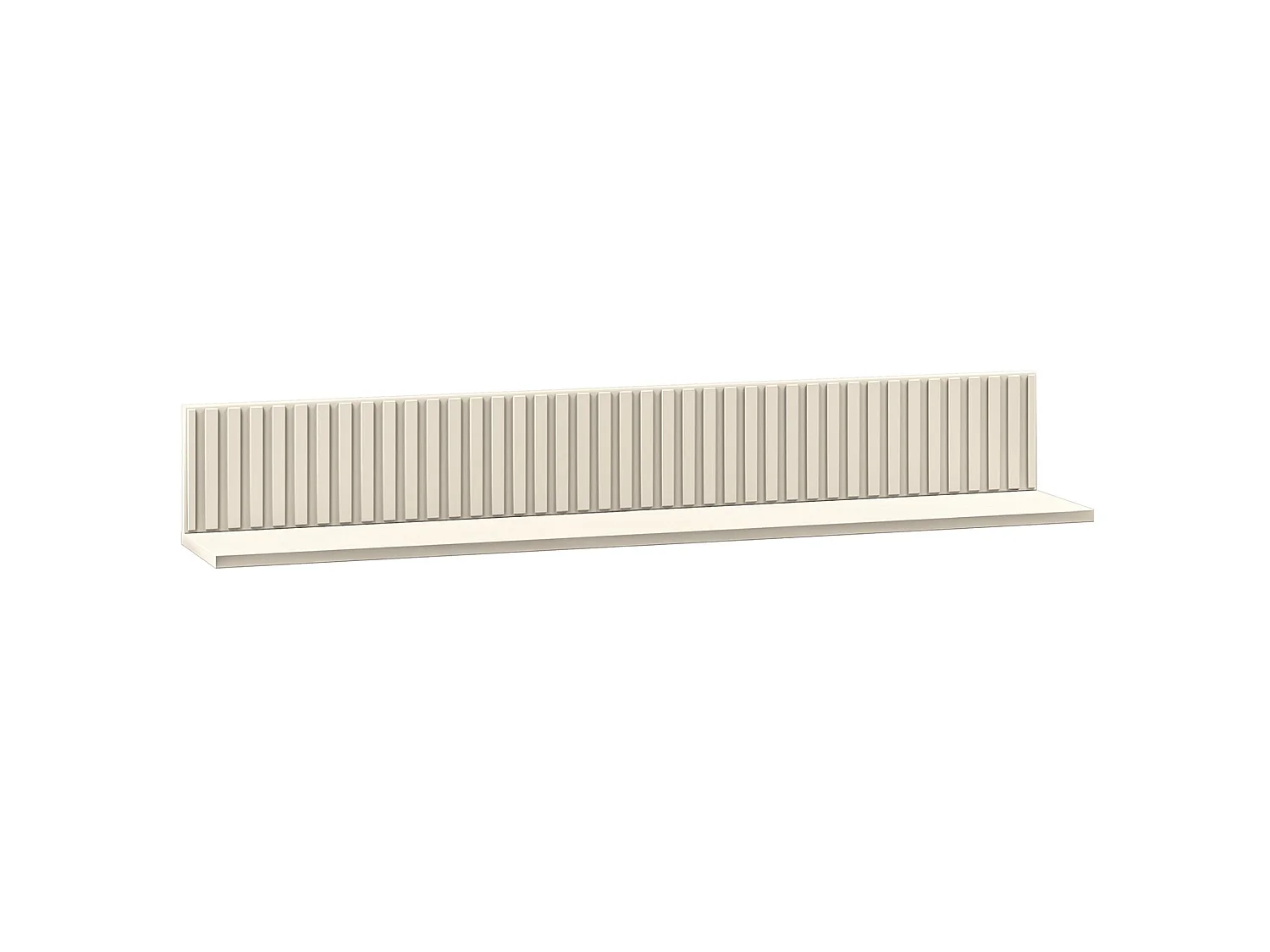 Étagère murale - beige avec lamelles décoratives - 120 cm - CALETTO
