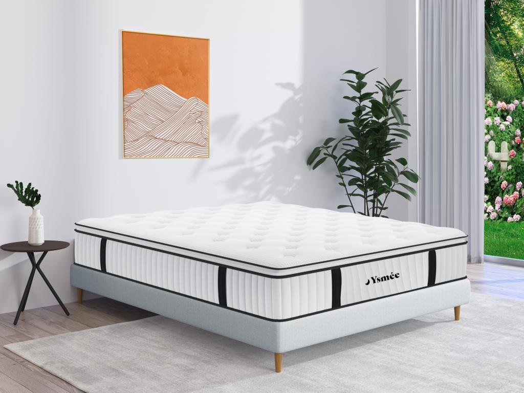 Taschenfederkernmatratze - 140 x 200 cm - mit integriertem Topper - Stärke günstig online kaufen