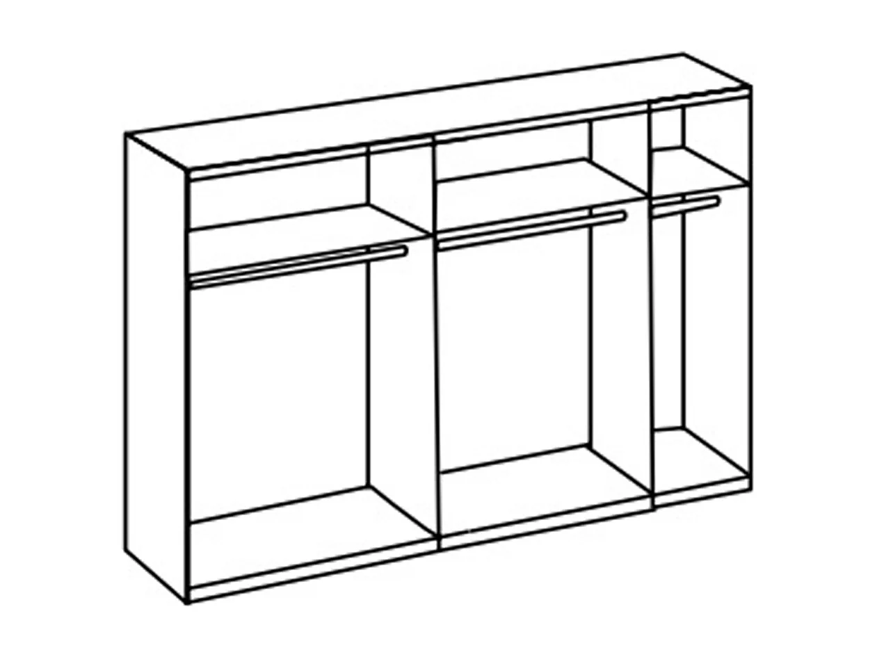 Ensemble de chambre à coucher complète coloris graphite, lamelles imitation chêne Artisan