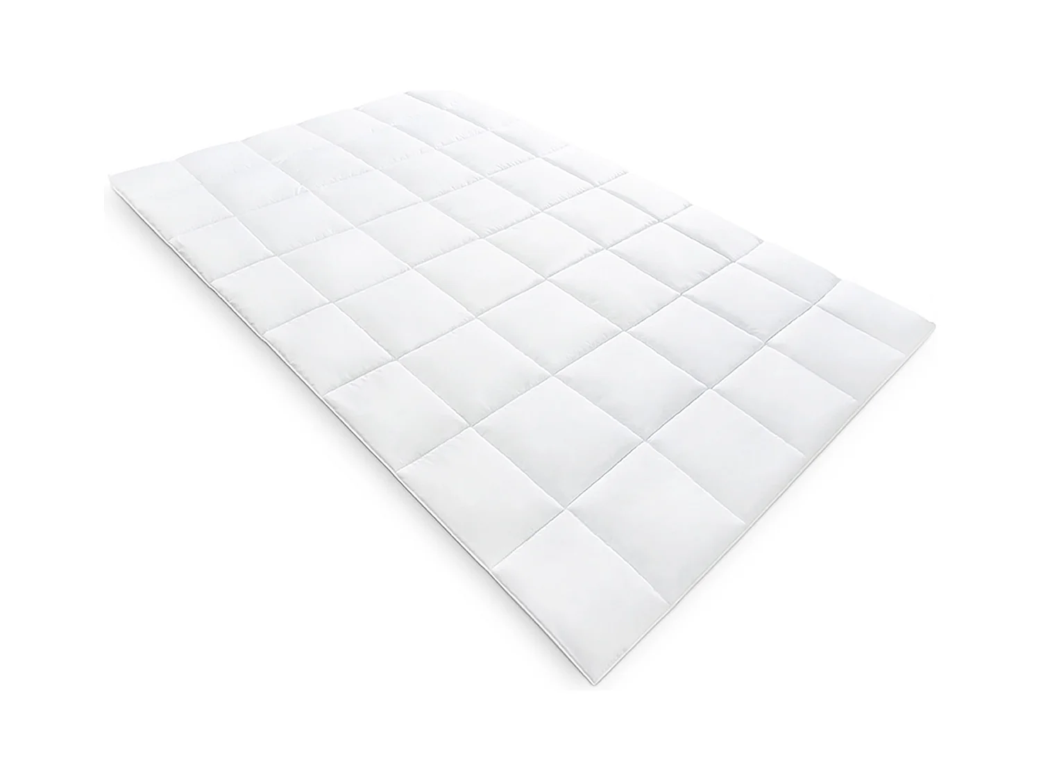 Couette 135x200 cm Toutes Saisons – Confort Optimal en Microfibre, Blanche Matelassée
