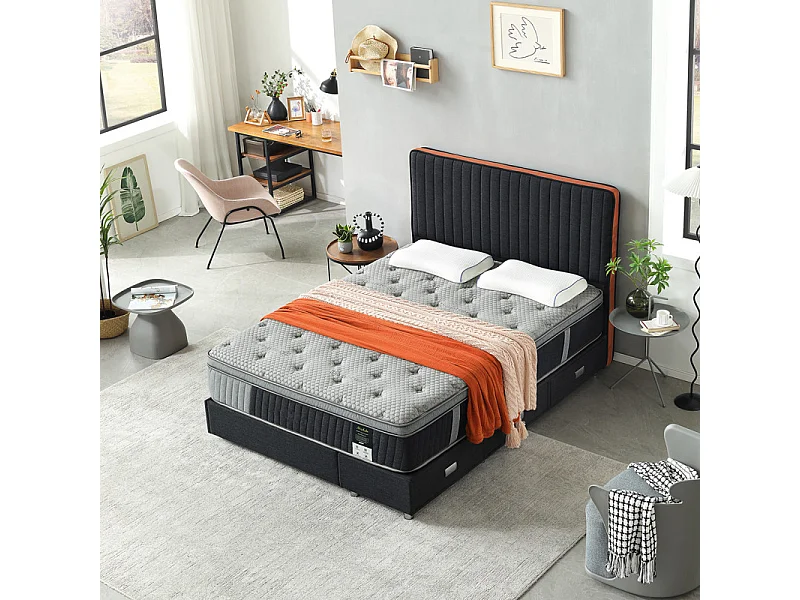 Matelas 180 x 200 cm ressorts ensachés et mémoire de forme – DAYLIGHT