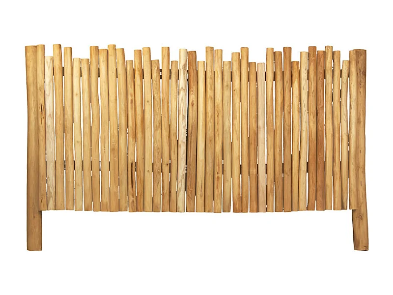 Tête de lit 170 cm pour lit 160 x 200 cm en bois de teck clair – JANE