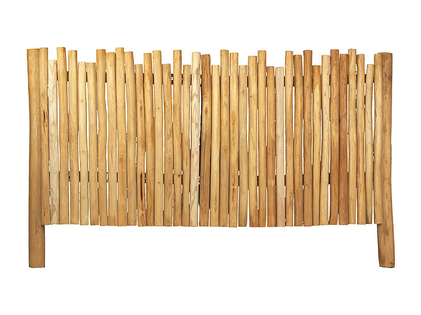 Tête de lit 170 cm pour lit 160 x 200 cm en bois de teck clair – JANE