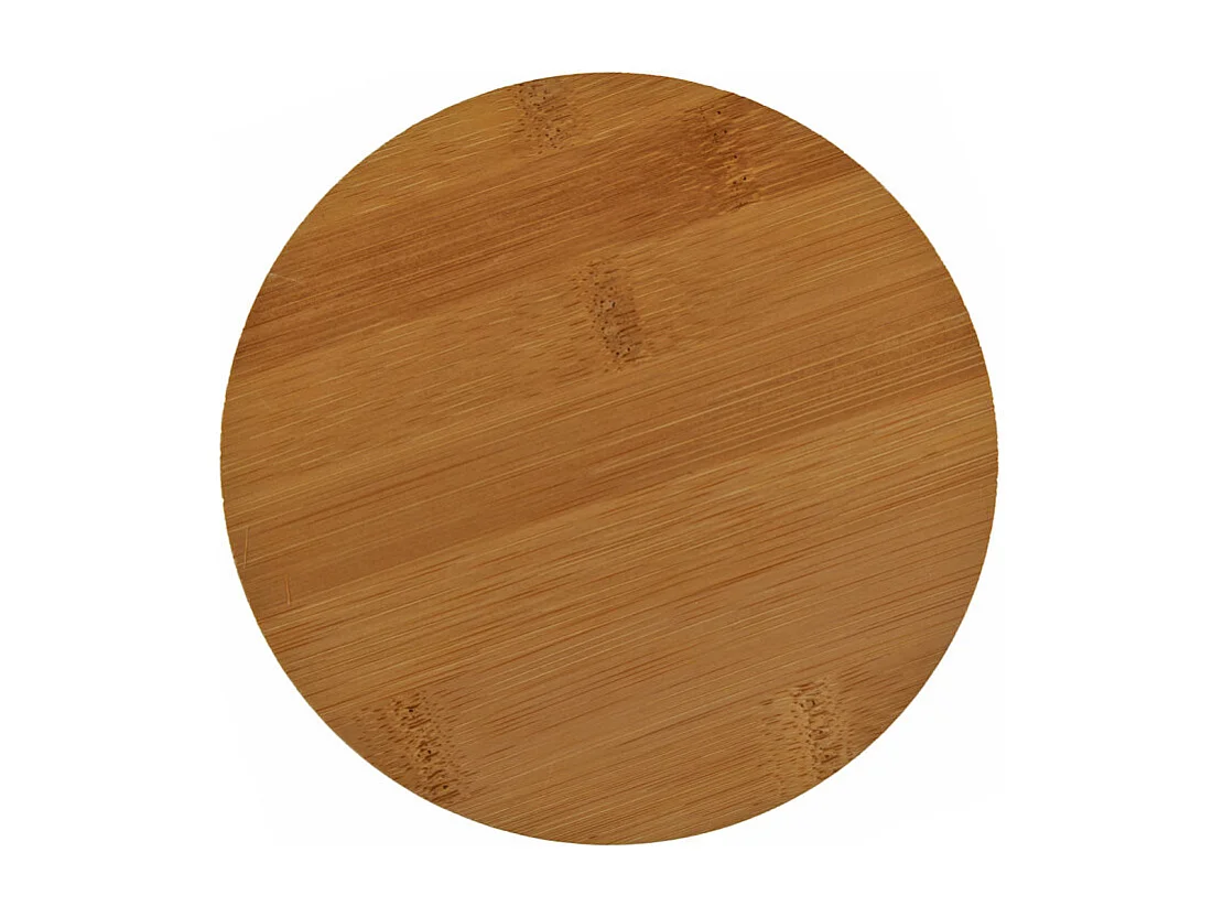 Boite ronde à bijoux en bois avec miroir - REGINA 3147