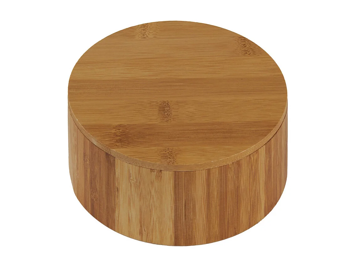 Boite ronde à bijoux en bois avec miroir - REGINA 3147