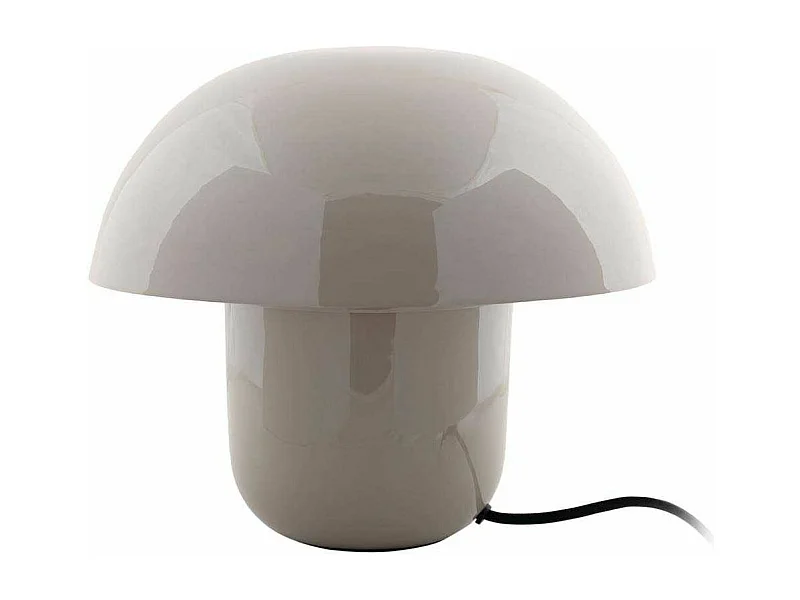 Tischlampe Fat Mushroom - Warmes Grau