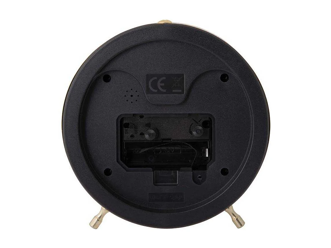 Réveil en métal Candy Swirl Marron clair