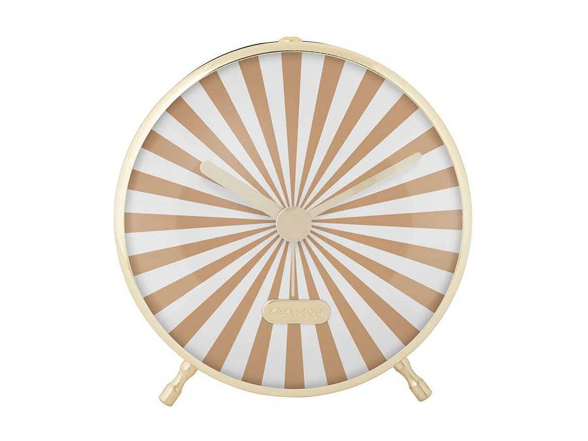 Réveil en métal Candy Swirl Marron clair