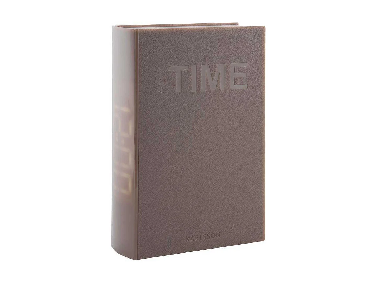 Réveil LED en plastique Book Gris