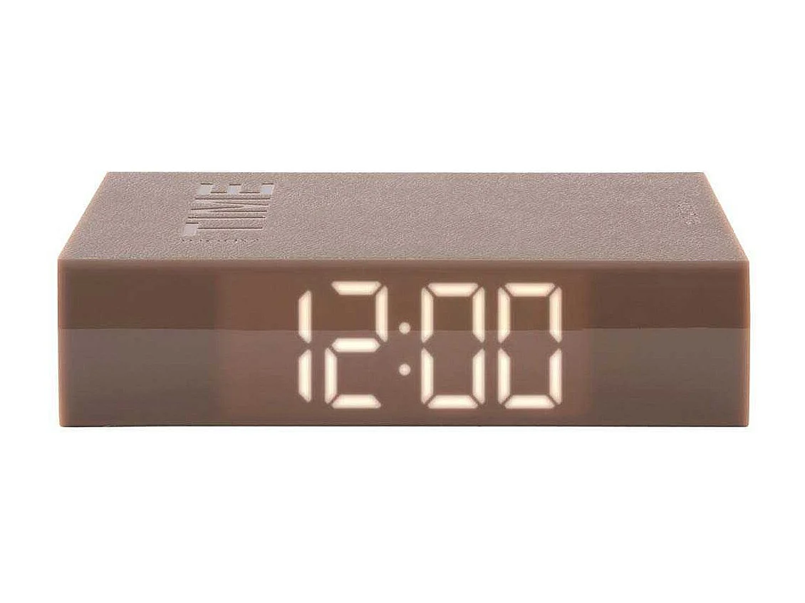 Réveil LED en plastique Book Gris