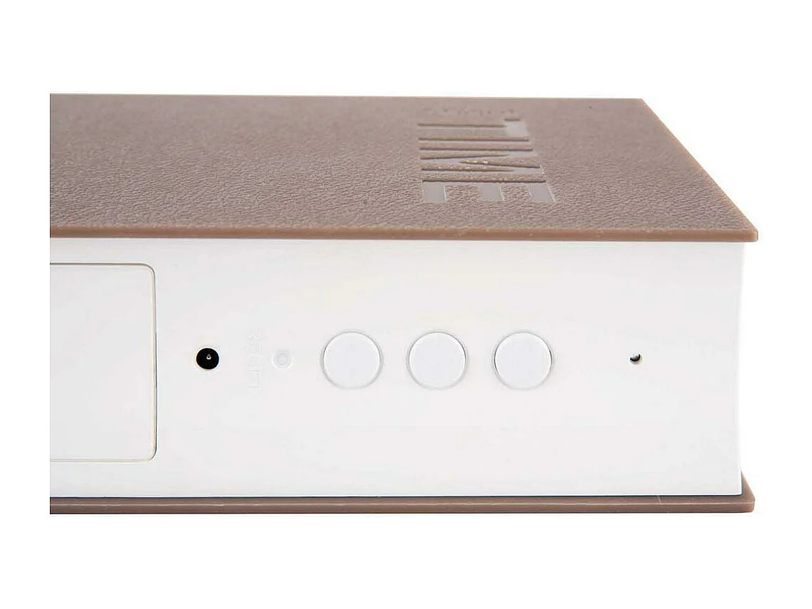 Réveil LED en plastique Book Gris