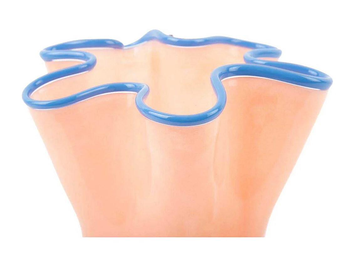 Vase en verre Ruffles Medium Orange