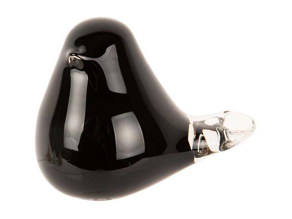 Statue en verre Fat Bird 9 x 6 x 8 cm