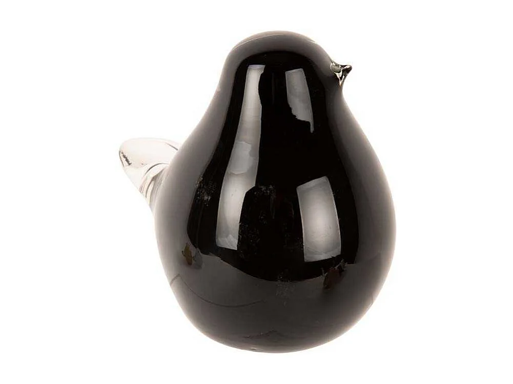 Statue en verre Fat Bird 9 x 6 x 8 cm