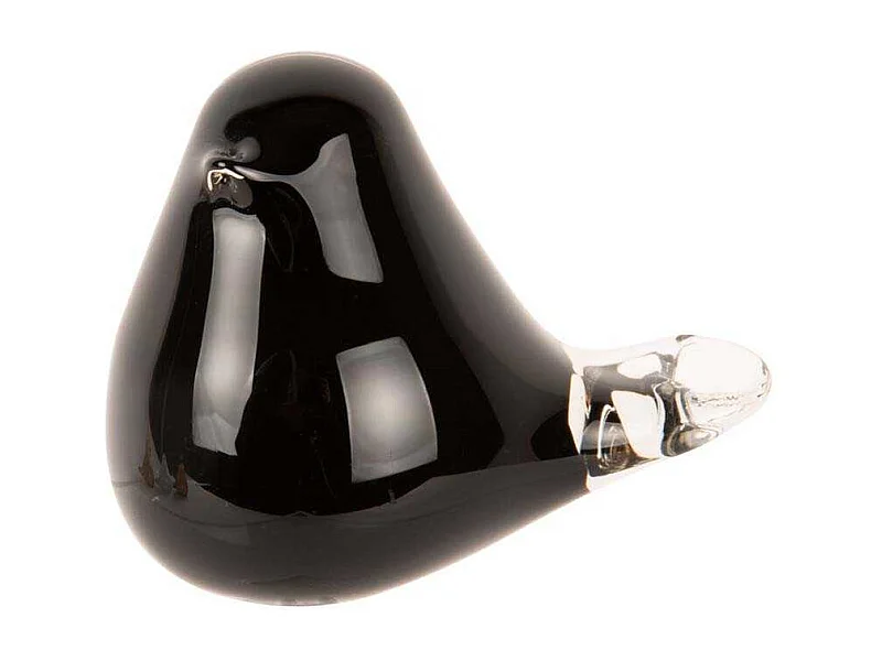 Statue en verre Fat Bird 9 x 6 x 8 cm