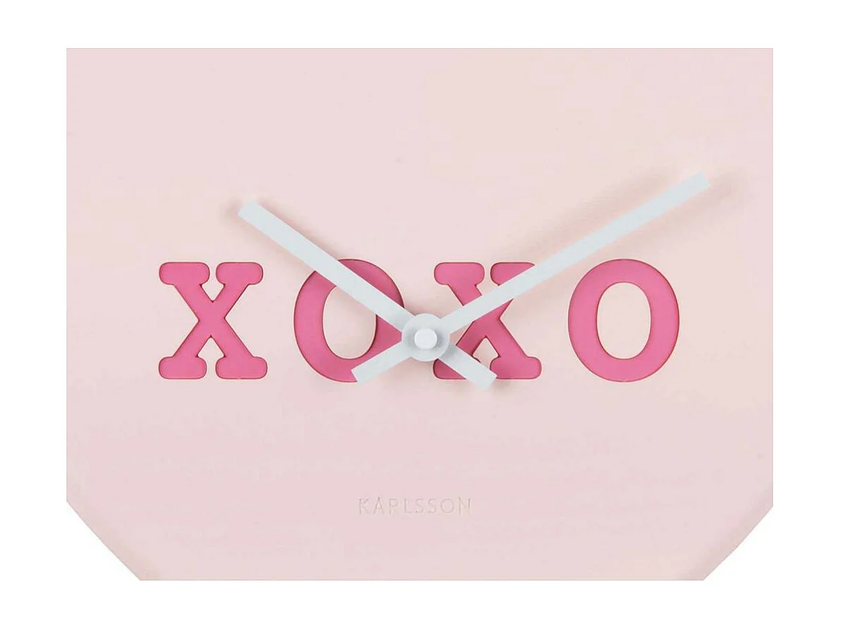 Wandklok Heart Candy - Zachtroze